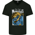 Sad Monster Club Zombie Halloween Mens V-Neck Cotton T-Shirt Black
