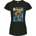 Sad Monster Club Zombie Halloween Womens Petite Cut T-Shirt Black
