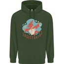 Sagittarius Dinosaur Pterosaurs Star Sign Childrens Kids Hoodie Forest Green