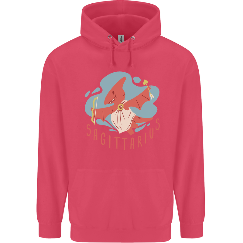 Sagittarius Dinosaur Pterosaurs Star Sign Childrens Kids Hoodie Heliconia