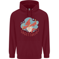 Sagittarius Dinosaur Pterosaurs Star Sign Childrens Kids Hoodie Maroon
