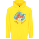 Sagittarius Dinosaur Pterosaurs Star Sign Childrens Kids Hoodie Yellow