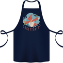 Sagittarius Dinosaur Pterosaurs Star Sign Cotton Apron 100% Organic Navy Blue