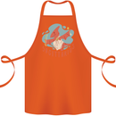 Sagittarius Dinosaur Pterosaurs Star Sign Cotton Apron 100% Organic Orange