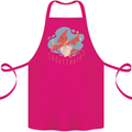 Sagittarius Dinosaur Pterosaurs Star Sign Cotton Apron 100% Organic Pink