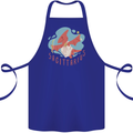 Sagittarius Dinosaur Pterosaurs Star Sign Cotton Apron 100% Organic Royal Blue