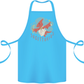 Sagittarius Dinosaur Pterosaurs Star Sign Cotton Apron 100% Organic Turquoise