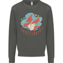 Sagittarius Dinosaur Pterosaurs Star Sign Kids Sweatshirt Jumper Storm Grey