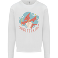 Sagittarius Dinosaur Pterosaurs Star Sign Kids Sweatshirt Jumper White
