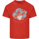 Sagittarius Dinosaur Pterosaurs Star Sign Kids T-Shirt Childrens Red