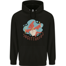 Sagittarius Dinosaur Pterosaurs Star Sign Mens 80% Cotton Hoodie Black
