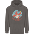 Sagittarius Dinosaur Pterosaurs Star Sign Mens 80% Cotton Hoodie Charcoal