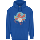 Sagittarius Dinosaur Pterosaurs Star Sign Mens 80% Cotton Hoodie Royal Blue