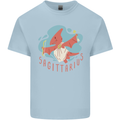 Sagittarius Dinosaur Pterosaurs Star Sign Mens Cotton T-Shirt Tee Top Light Blue