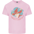 Sagittarius Dinosaur Pterosaurs Star Sign Mens Cotton T-Shirt Tee Top Light Pink