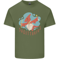 Sagittarius Dinosaur Pterosaurs Star Sign Mens Cotton T-Shirt Tee Top Military Green