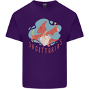 Sagittarius Dinosaur Pterosaurs Star Sign Mens Cotton T-Shirt Tee Top Purple
