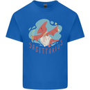 Sagittarius Dinosaur Pterosaurs Star Sign Mens Cotton T-Shirt Tee Top Royal Blue