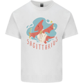 Sagittarius Dinosaur Pterosaurs Star Sign Mens Cotton T-Shirt Tee Top White