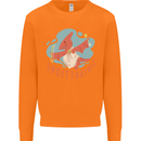 Sagittarius Dinosaur Pterosaurs Star Sign Mens Sweatshirt Jumper Orange