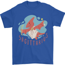 Sagittarius Dinosaur Pterosaurs Star Sign Mens T-Shirt 100% Cotton Royal Blue