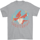 Sagittarius Dinosaur Pterosaurs Star Sign Mens T-Shirt 100% Cotton Sports Grey