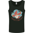 Sagittarius Dinosaur Pterosaurs Star Sign Mens Vest Tank Top Black