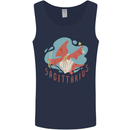 Sagittarius Dinosaur Pterosaurs Star Sign Mens Vest Tank Top Navy Blue