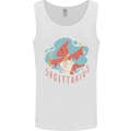 Sagittarius Dinosaur Pterosaurs Star Sign Mens Vest Tank Top White