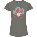 Sagittarius Dinosaur Pterosaurs Star Sign Womens Petite Cut T-Shirt Charcoal