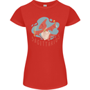 Sagittarius Dinosaur Pterosaurs Star Sign Womens Petite Cut T-Shirt Red