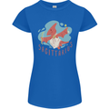 Sagittarius Dinosaur Pterosaurs Star Sign Womens Petite Cut T-Shirt Royal Blue