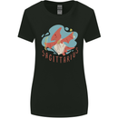 Sagittarius Dinosaur Pterosaurs Star Sign Womens Wider Cut T-Shirt Black