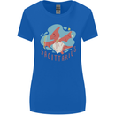 Sagittarius Dinosaur Pterosaurs Star Sign Womens Wider Cut T-Shirt Royal Blue