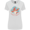 Sagittarius Dinosaur Pterosaurs Star Sign Womens Wider Cut T-Shirt White