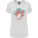 Sagittarius Dinosaur Pterosaurs Star Sign Womens Wider Cut T-Shirt White