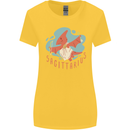 Sagittarius Dinosaur Pterosaurs Star Sign Womens Wider Cut T-Shirt Yellow