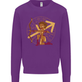 Sagittarius Female Archer Star Sign Kids Sweatshirt Jumper Purple
