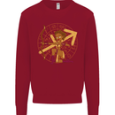 Sagittarius Female Archer Star Sign Kids Sweatshirt Jumper Red