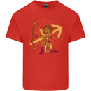 Sagittarius Female Archer Star Sign Kids T-Shirt Childrens Red