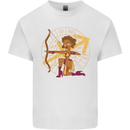 Sagittarius Female Archer Star Sign Kids T-Shirt Childrens White