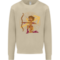 Sagittarius Female Archer Star Sign Mens Sweatshirt Jumper Sand