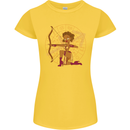 Sagittarius Female Archer Star Sign Womens Petite Cut T-Shirt Yellow