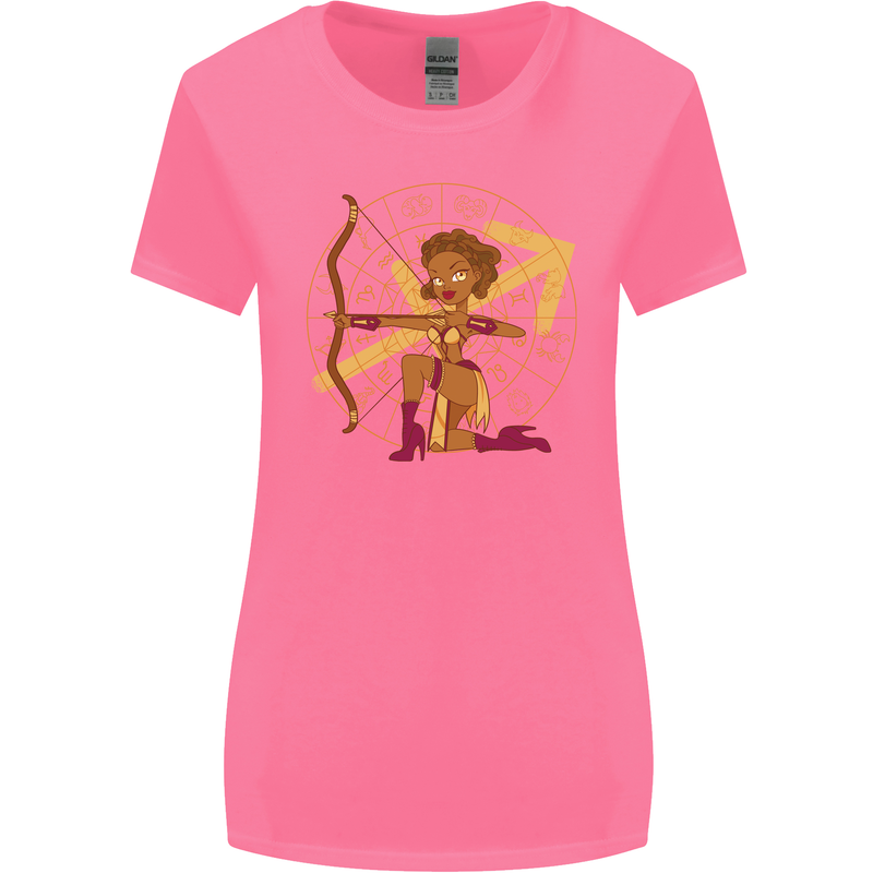 Sagittarius Female Archer Star Sign Womens Wider Cut T-Shirt Azalea
