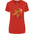 Sagittarius Female Archer Star Sign Womens Wider Cut T-Shirt Red