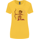 Sagittarius Female Archer Star Sign Womens Wider Cut T-Shirt Yellow