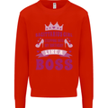 Sagittarius Girl Birthday 21st 30th 40th 50th Kids Sweatshirt Jumper Bright Red