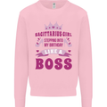 Sagittarius Girl Birthday 21st 30th 40th 50th Kids Sweatshirt Jumper Light Pink