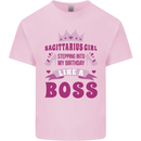 Sagittarius Girl Birthday 21st 30th 40th 50th Kids T-Shirt Childrens Light Pink