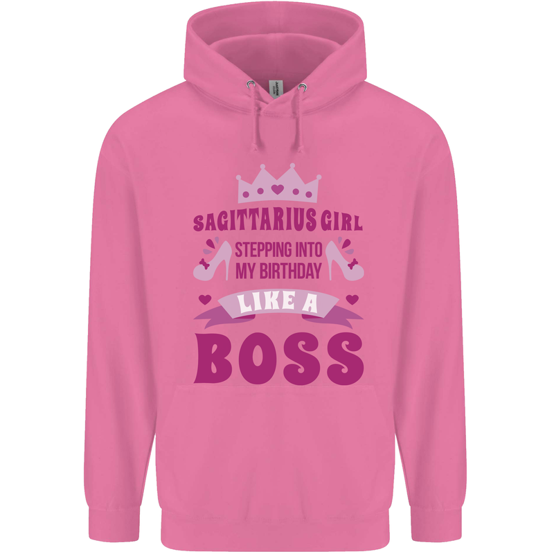 Sagittarius Girl Birthday 21st 30th 40th 50th Mens 80% Cotton Hoodie Azelea